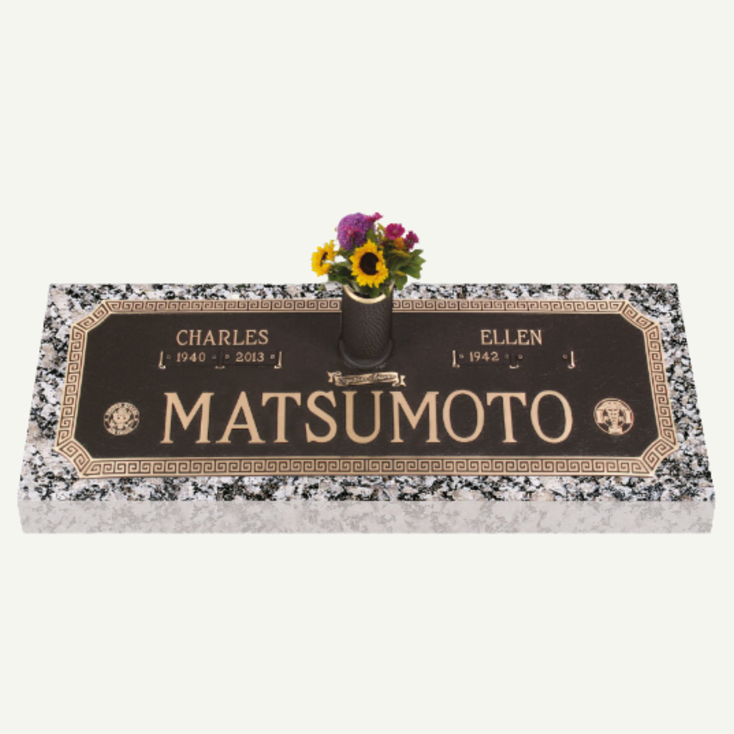 Double Ground Burial Marker