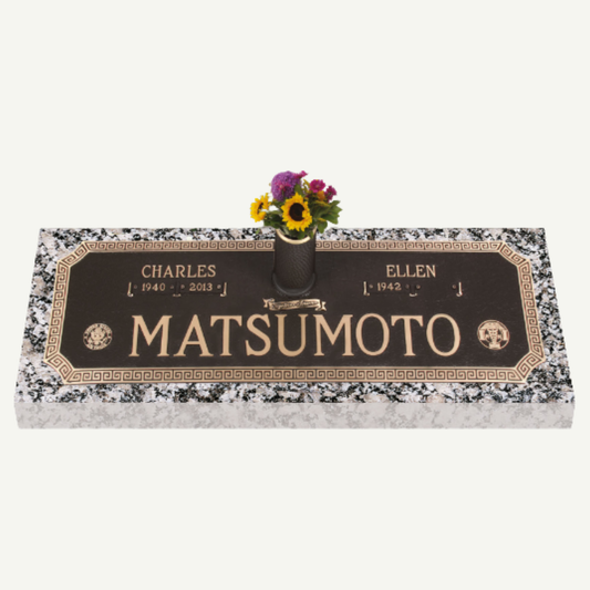 Double Ground Burial Marker