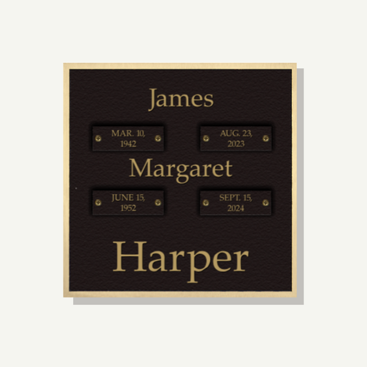 Double Ground Cremation Marker